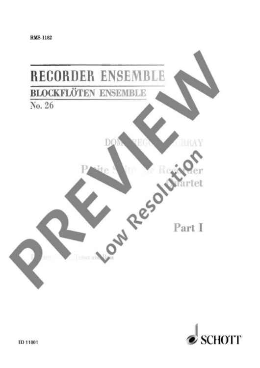 Petite Suite - Performing Score