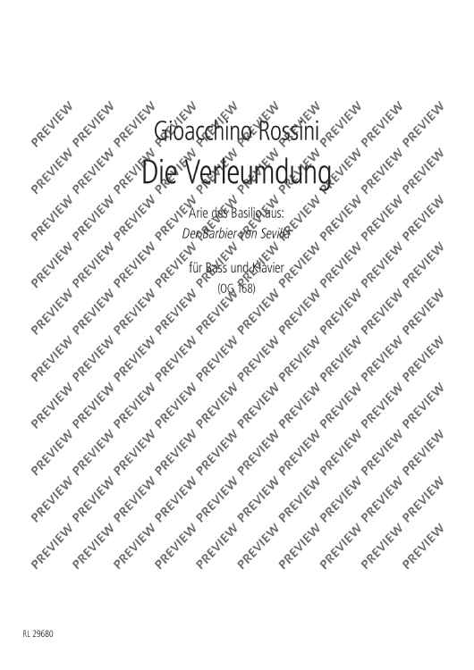 Die Verleumdung in D major