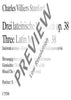 Three Latin Motets - Choral Score