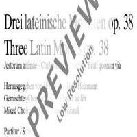 Three Latin Motets - Choral Score