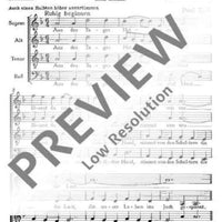 An das Lied - Choral Score