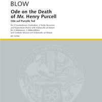 Ode on the Death of Mr. Henry Purcell - Score and Parts