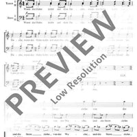 ... wie in Welschland lau und blau ... - Choral Score