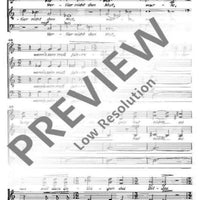 Fünf Chöre - Choral Score