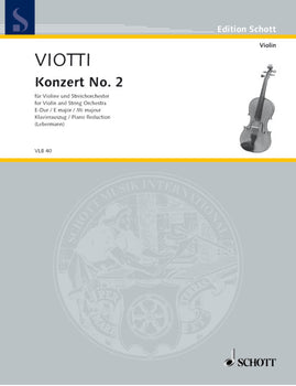 Concerto No. 2 E Major - Piano Score With Solo Part