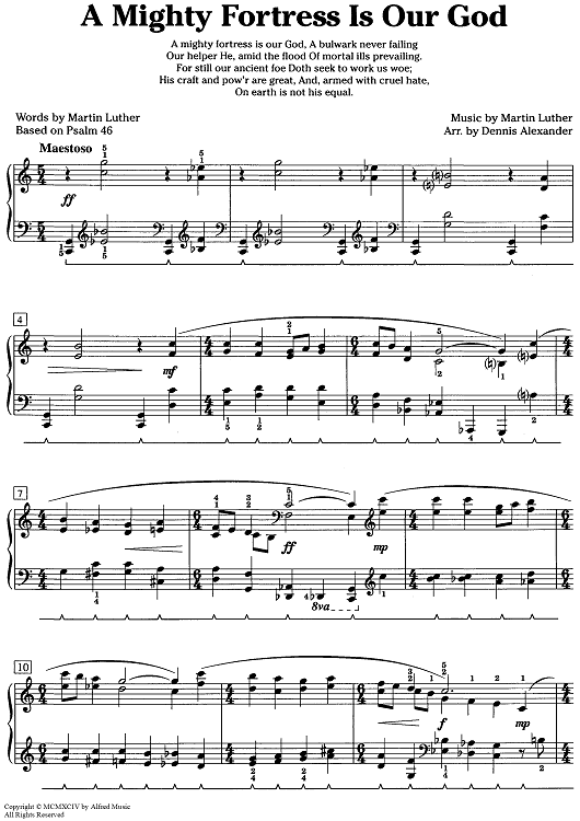 A Mighty Fortress Is Our God