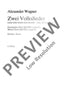 Zwei Volkslieder - Choral Score