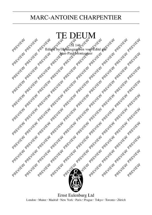 Te Deum - Full Score