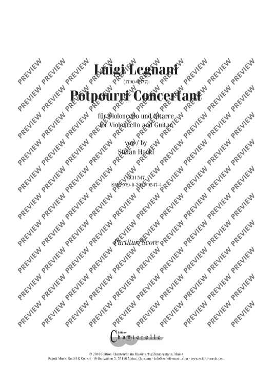 Potpourri Concertante - Score and Parts