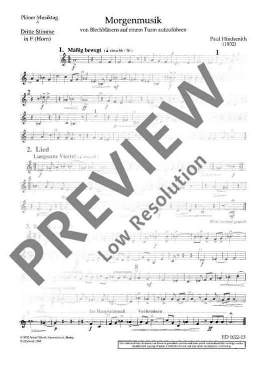 Plöner Musiktag - 3rd Part In F And Bass Clef