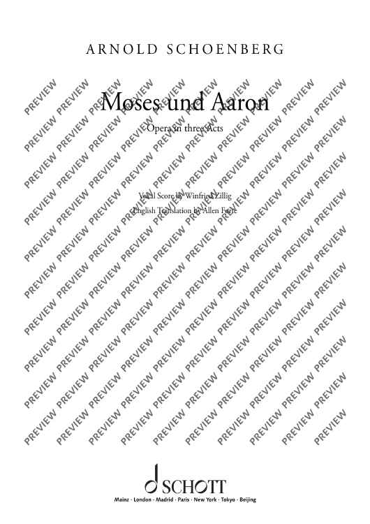 Moses und Aron - Piano Reduction