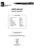 Open Road - Contents