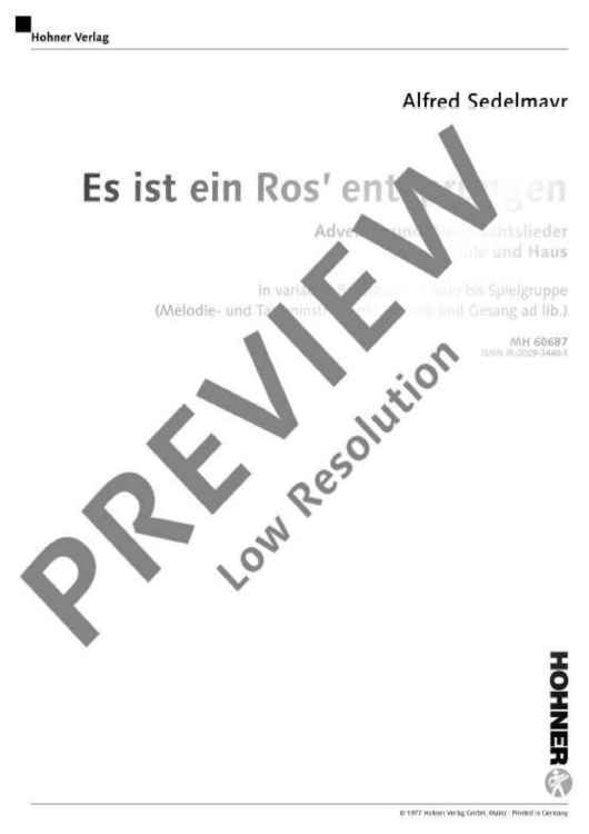 Es ist ein Ros' entsprungen