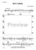 Kal's Lullaby - Bb Clarinet 1