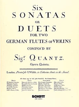 Six Sonatas or Duets - Performing Score