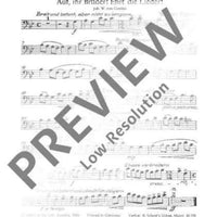 Auf ihr Brüder! Ehrt die Lieder! - Set of Parts