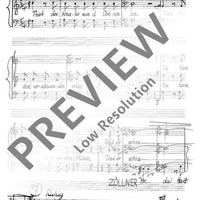 Legende vom Weisen und Zöllner - Choral Score