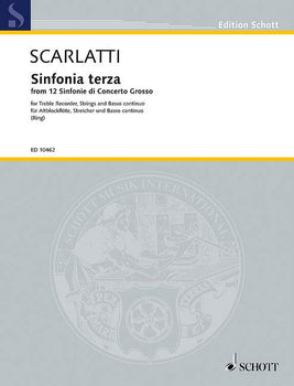 Sinfonia terza F major - Score and Parts