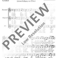 Es ist ein Schuss gefallen - Choral Score