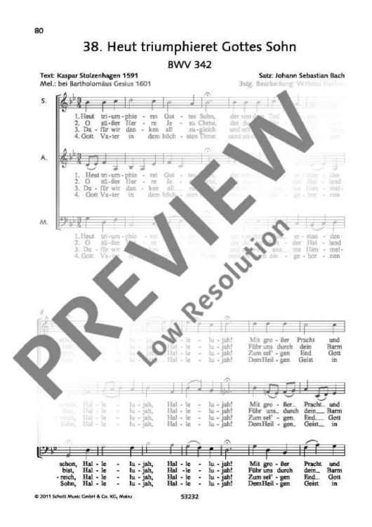 Heut triumphieret Gottes Sohn