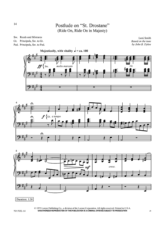 Postlude on “St. Drostane”