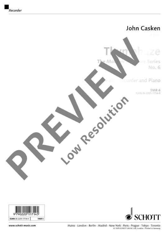 Thymehaze - Performing Score