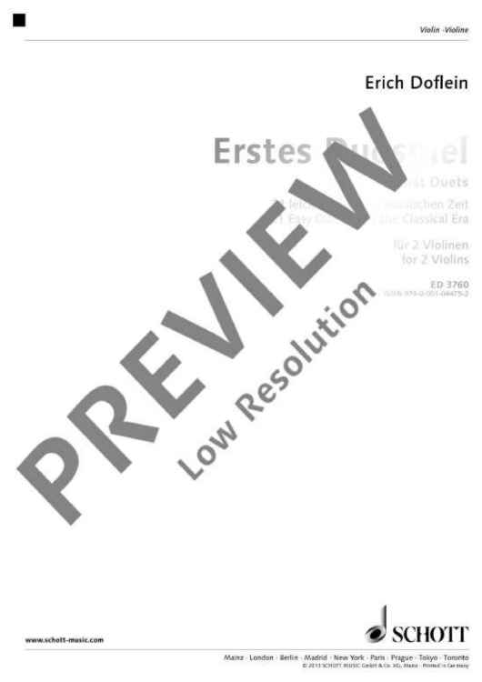 First Duets - Performing Score