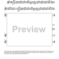 Ten Easy Hymns for Violin and Piano