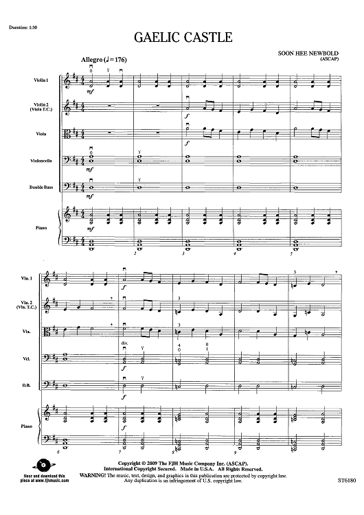 Gaelic Castle - Score