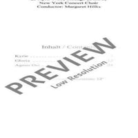 Missa Brevis - Choral Score