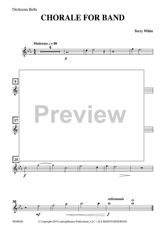 Chorale For Band - Orchestra Bells