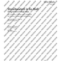 String Sextet in F-sharp minor - Score and Parts