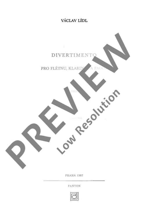 Divertimento - Score and Parts