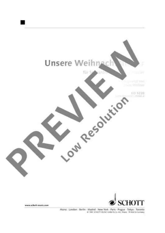 Unsere Weihnachtslieder