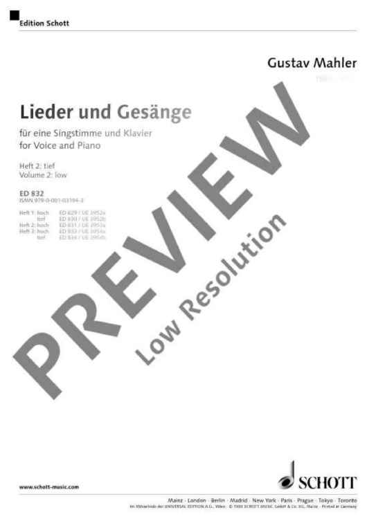 Lieder und Gesänge