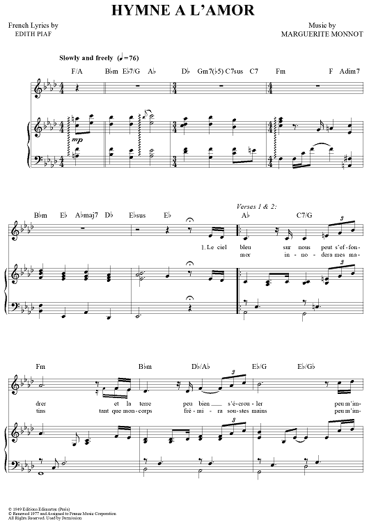 Hymne a L'Amour