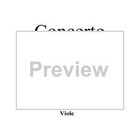 Concerto for Mandolin and Orchestra in F major - Viola