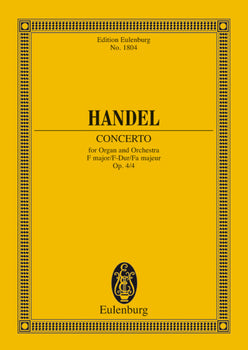 Organ Concerto No. 4 F Major - Full Score