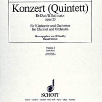 Concert (Quintet) Eb major - Violin 1