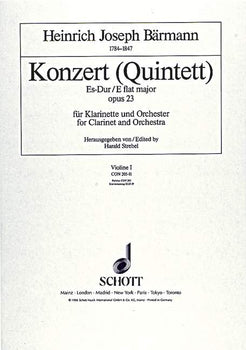 Concert (Quintet) Eb major - Violin 1
