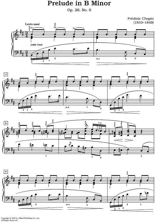 Prelude in B Minor [Op.28, No.6]