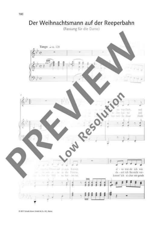 Der Weihnachtsmann auf der Reeperbahn (Fassung für die Dame)