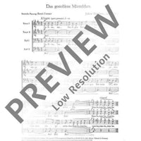 Das gestohlene Mäntelchen - Choral Score