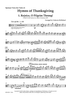 Hymns of Thanksgiving for 2 Violins and Piano - Optional Viola (for Violin 2)