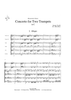Concerto for Two Trumpets in C - Score