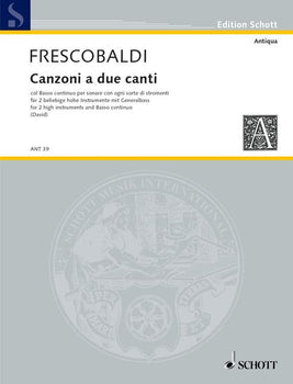 Canzoni a due canti col basso continuo - Score and Parts
