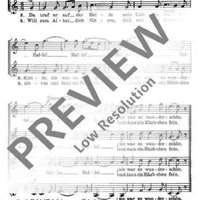 Es wollt ein Jägerlein jagen - Choral Score