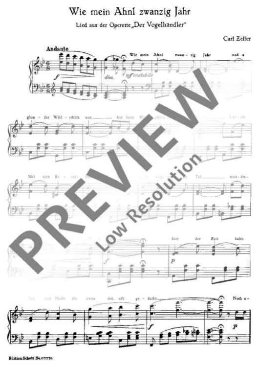 Wie mei Ahnl zwanzig Jahr