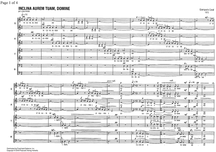 Inclina aurem tuam, Domine