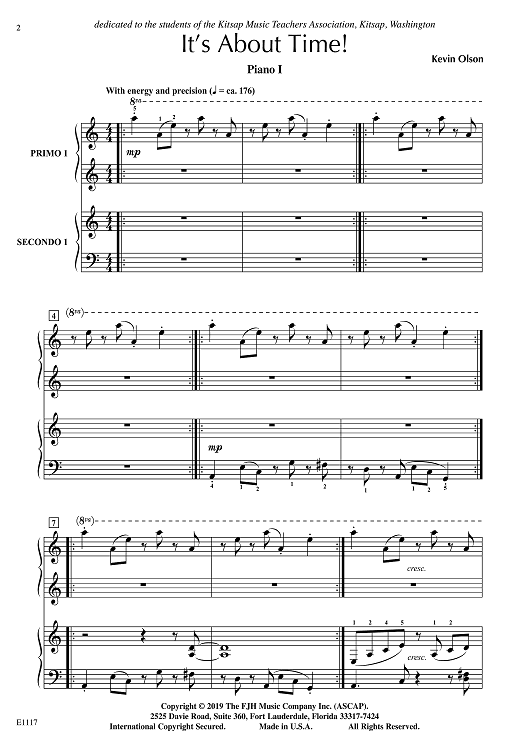 It's About Time! - Piano 1